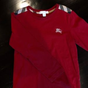 Burberry Boys Cotton Long Sleeve Shirt